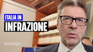 Giorgetti quotProcedura di infrazione Ue prevista Tagli Valuteremo quali misure sono utiliquot [upl. by Alleul115]