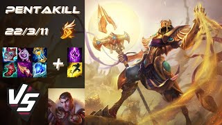 MID Azir vs Jayce PENTAKILL  NA Challenger Patch 1411 [upl. by Debi]