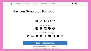 Master Real Favicon Generator The Correct Quick and Free Way [upl. by Clute915]