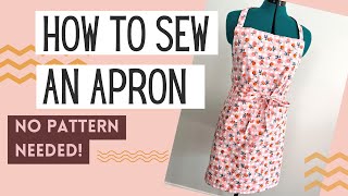 How to Sew an Easy Apron [upl. by Ermina575]