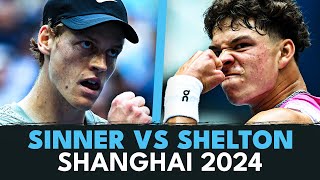 Jannik Sinner vs Ben Shelton  Shanghai 2024 Match Highlights [upl. by Piers314]