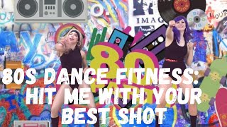 80s Dance Fitness with Lucia and Olga  quotHit Me With Your Best Shotquot Dance Tutorial [upl. by Levania]