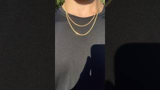 3mm Miami Cuban Link vs 3mm Rope Chain Mini Review• Solid 14k•Up Close amp On Diamond Pendants💎🔥 [upl. by Gottlieb197]