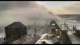 Storm Eunice  Porthcawl Pier [upl. by Naitsirhk]