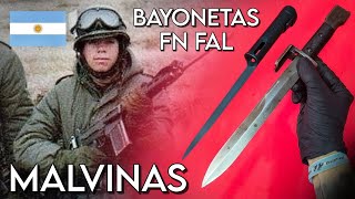 BAYONETAS ARGENTINAS GUERRA MALVINAS  FN FAL [upl. by Anetsirk]