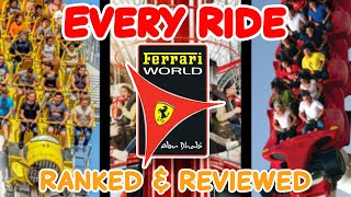 Every Ride at Ferrari World Abu Dhabi  Ranked amp Reviewed  2022 [upl. by Adalie]