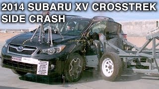 2014 Subaru XV Crosstrek  Side Crash Test  CrashNet1 [upl. by Byron]