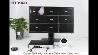 How to Connect Setup Dahua 4K NVR with Camera IVS Smart Detection [upl. by Ail]