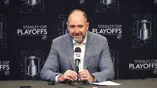 Dallas Stars Coach Pete DeBoer PostGame Interview Game 5 LOSS vs COL Western Conf 2nd Round [upl. by Tiebold237]