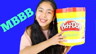 MBBB GIANT PLAYDOH BUCKET WITH TOYS BLURRY EDITION B2cutecupcakes [upl. by Jourdain339]