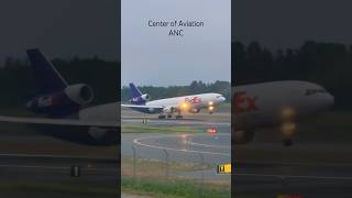 FedEx MD11 Landing  Anchorage Airport Plane Spotting [upl. by Cowden]