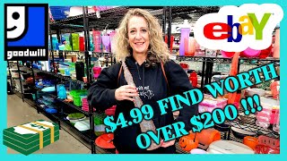 This GOODWILL is AMAZING  5 FIND is WORTH 200 on EBAY  THRIFT WITH ME  A GIFT of RAKU POTTERY [upl. by Ennaesor]