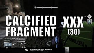 Destiny  Calcified Fragment XXX 30  Kings Fall Raid Fragment 2 [upl. by Anrev]