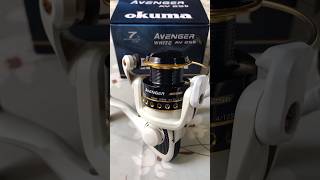 Okuma Avenger AV 25b Spinning Reel old model Clicker Sound [upl. by Nanon]