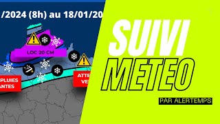 SUIVI METEO  CONFLIT NEIGEUX NEIGE EN PLAINE EN FRANCE CE MERCREDI  AVEC meteo37 ⚠️ 13💧⚡🔴 [upl. by Neerom]