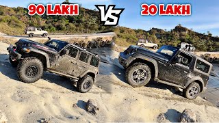 Jeep Wrangler vs Mahindra Thar  Which one is value for money [upl. by Gitt]