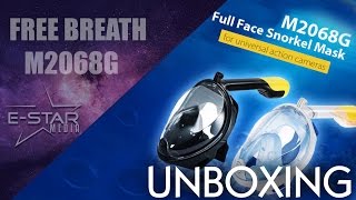 UNBOXING and TESTING the 30 AntiFog Swimming Full Face Mask  FREE BREATH M2068G [upl. by Caffrey]