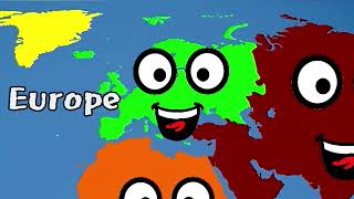 The Seven Continents Geography Song for Kids [upl. by Schott]