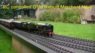 RC controlled G1M Rebuilt Merchant Navy Live Steam [upl. by Nerdna]