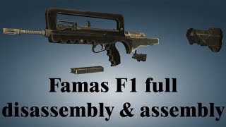 Famas F1 full disassembly amp assembly [upl. by Maletta]