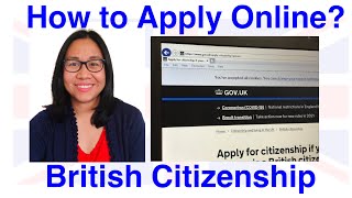 BRITISH  UK CITIZENSHIP  HOW TO APPLY ONLINE  NOV 2020 [upl. by Ailisab310]