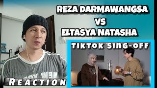 REZA DARMAWANGSA vs Eltasya Natasha TikTok Sing  Off Part 17 Reaction [upl. by Rofotsirk]