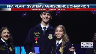 Talkington student JaytonGirard FFA members earn top titles at national convention [upl. by Ainezey]