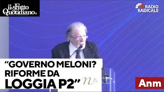 Il duro attacco di Scarpinato quotGoverno Meloni Molte riforme da loggia P2quot [upl. by Aneg959]