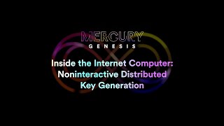 Talk  Inside the Internet Computer Noninteractive Distributed Key Generation Jens Groth [upl. by Nivlem]