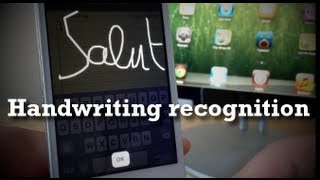 Handwriting recognition  Dessiner votre texte iPhone iPod touch iPad [upl. by Akkina]