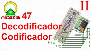 Circuitos digitales 47  Decodificador y codificador decoder encoder [upl. by Navaj375]