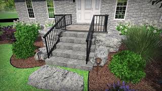 North Gower Front Yard 3D Design [upl. by Nelag]