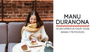 Manu Duranona nos regalo la receta de un Helado de banana y frutos rojos JuevesVivo [upl. by Akimed]