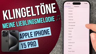 iPhone 15 Pro Klingelton einstellen [upl. by Pacifa238]