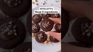 NUTELLOTTI🍫nutella nutellotti biscuits cookie healthycookies healthyrecipes healthyfood [upl. by Ansilma]