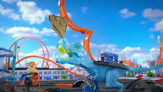 Hot Wheels® City TRex Chomp Down™ playset  AD [upl. by Alecram]