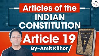 Articles of Indian Constitution Series  Article 19  Fundamental Rights  UPSC  StudyIQ IAS [upl. by Annid316]