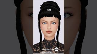 rating life amp death hairs ☠  the sims 4 sims thesims4 sims4 shorts ad [upl. by Neneek]