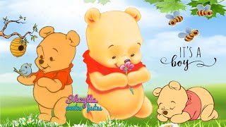 osito Winnie Pooh invitación para baby shower de niño invitación video [upl. by Brendan253]