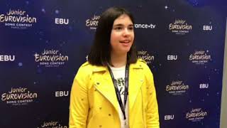 Elisabetta Lizza Specchio Mirror On The Wall  Italy Junior Eurovision 2021  interview [upl. by Tserof699]