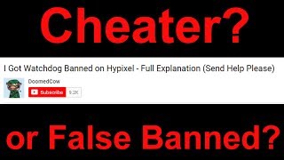 The DoomedCow Situation Cheater or False Ban [upl. by Anelhtac]