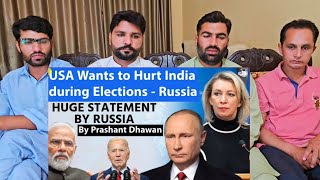 US trying to destabilize India during Lok Sabha elections 2024 says Russia pakistanreaction [upl. by Acima]