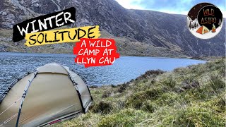 HILLEBERG SOULO BL  Windy Winter Wild Camp  Llyn Cau  Cadair Idris [upl. by Yssirk556]