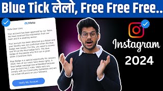 Instagram blue tick free free  Instagram account verification Instagram account verify 2024 [upl. by Aikrahs]