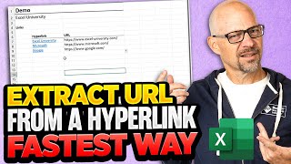 How To Extract URL From A Hyperlink In Excel  The Fastest Way Possible [upl. by Eri]