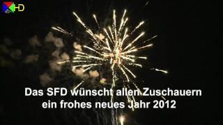 Feuerwerk  Neujahr 2012 in Dreieich  Happy New Year HD [upl. by Ioved]