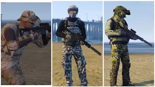 GTA 5 Online  Military Outfit Tutorial [upl. by Vezza]