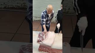 He filled his bag knife butcher meat knifeskills [upl. by Nylrad]