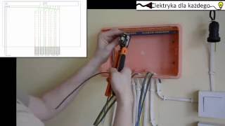 Montaż domowej rozdzielnicy 24  przygotowanie rozdzielnicy [upl. by Noiro]