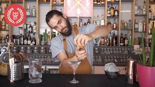 How to make a stirred Dry Martini  Bartending made easy  Episode 3 [upl. by Ahseym895]